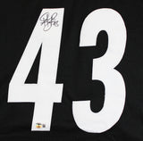 Troy Polamalu Authentic Signed Black Pro Style Jersey Autographed BAS Witnessed
