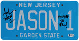 Ari Lehman Friday The 13th "Highway To Hell!" Signed License Plate BAS Witnessed