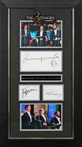 The 3 Tenors Pavarotti, Domingo & Carreras Signed Framed Display BAS #AC26903