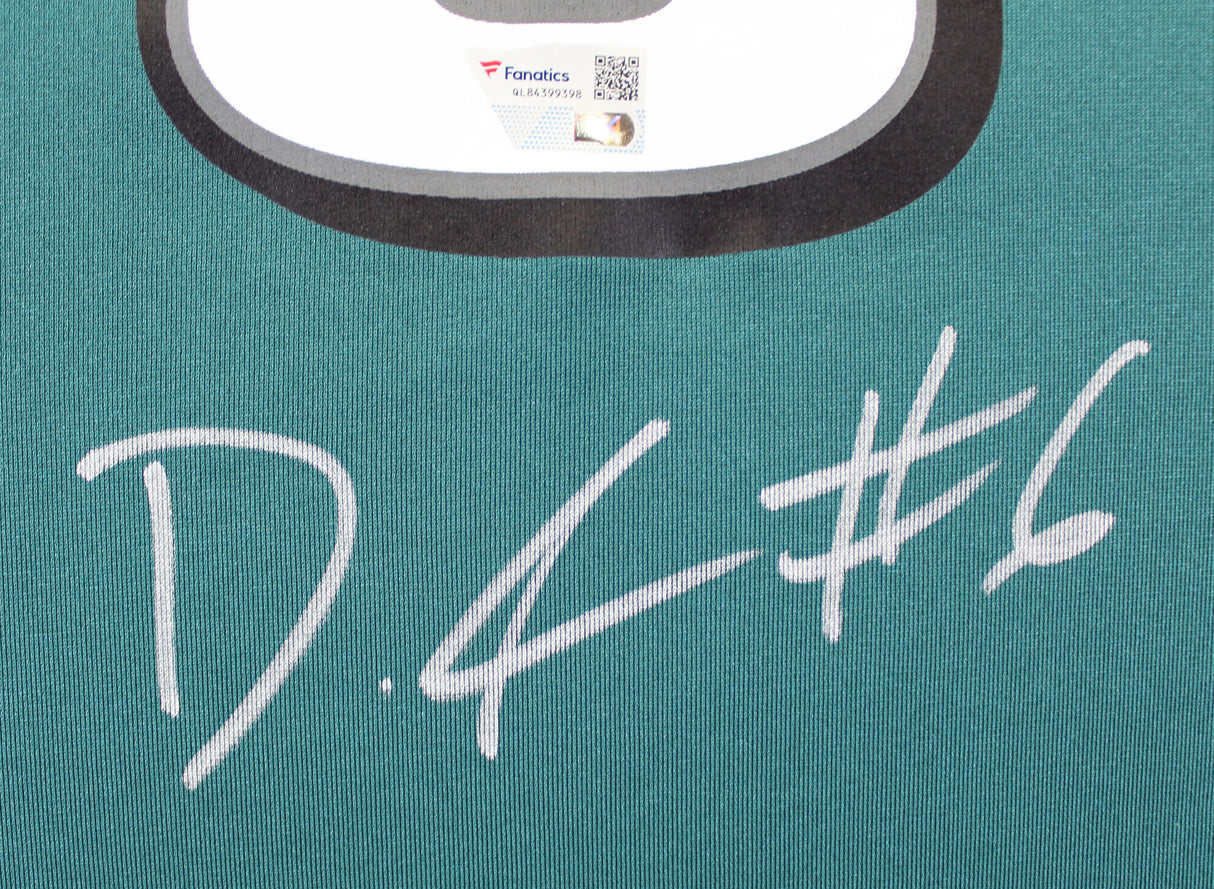 Eagles DeVonta Smith Authentic Signed Green Nike Game Jersey Fanatics