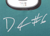 Eagles DeVonta Smith Authentic Signed Green Nike Game Jersey Fanatics