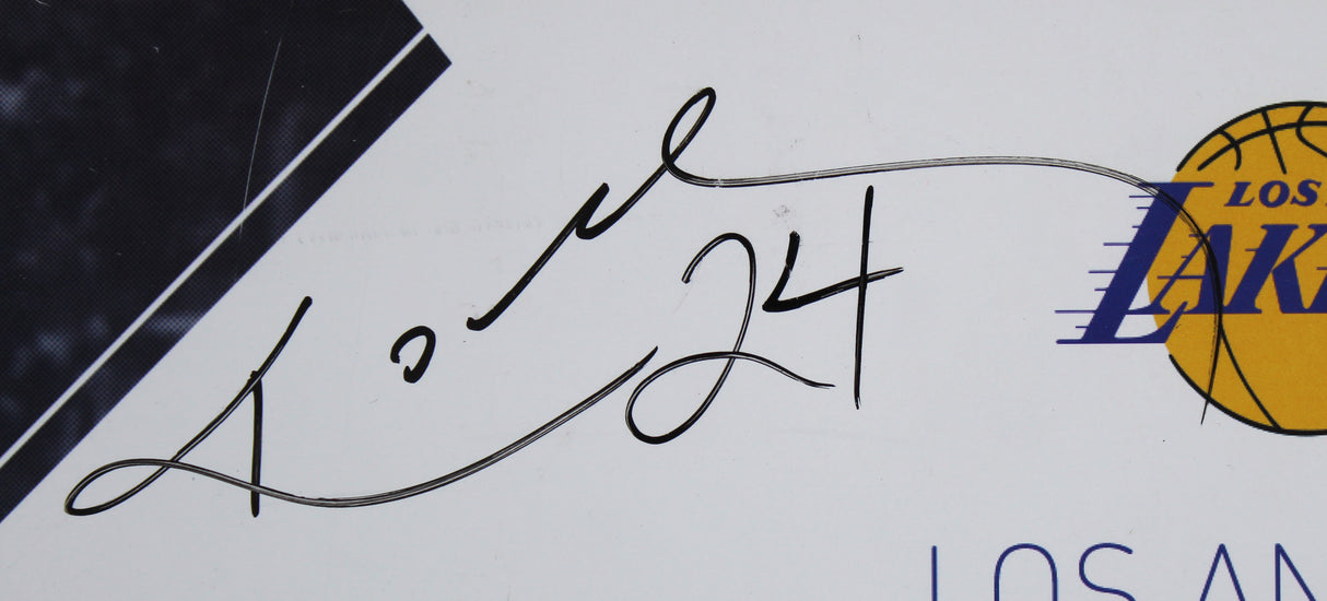 Lakers Kobe Bryant Signed 2015-16 Final Season Season Ticket Holder Book BAS