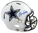 Cowboys Tony Dorsett Signed Flat White Full Size Speed Rep Helmet BAS Witnessed