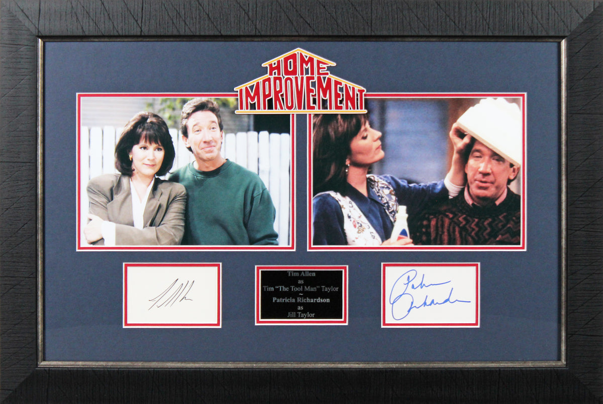 Tim Allen & Patricia Richardson Home Improvement Signed Framed Display BAS LOA
