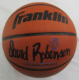 David Robinson Signed Auto Franklin Basketball JSA CM07459