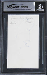 Francis Ford Coppola The Godfather Authentic Signed 3x5 Index Card BAS Slabbed 1