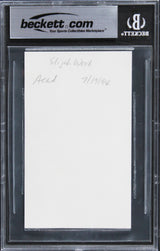 Elijah Wood Lord of the Rings Authentic Signed 3x5 Index Card BAS Slabbed