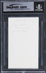 Gabriel Byrne The Usual Suspects Authentic Signed 3x5 Index Card BAS Slabbed 3