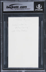Gabriel Byrne The Usual Suspects Authentic Signed 3x5 Index Card BAS Slabbed 3