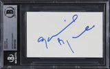Gabriel Byrne The Usual Suspects Authentic Signed 3x5 Index Card BAS Slabbed 1