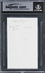Gabriel Byrne The Usual Suspects Authentic Signed 3x5 Index Card BAS Slabbed 1