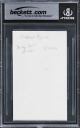 Gabriel Byrne The Usual Suspects Authentic Signed 3x5 Index Card BAS Slabbed 1