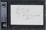 Gabriel Byrne The Usual Suspects Authentic Signed 3x5 Index Card BAS Slabbed 2