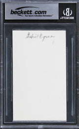 Gabriel Byrne The Usual Suspects Authentic Signed 3x5 Index Card BAS Slabbed 2