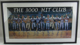 3000 Hit Club Signed Framed Poster JSA LOA X84115