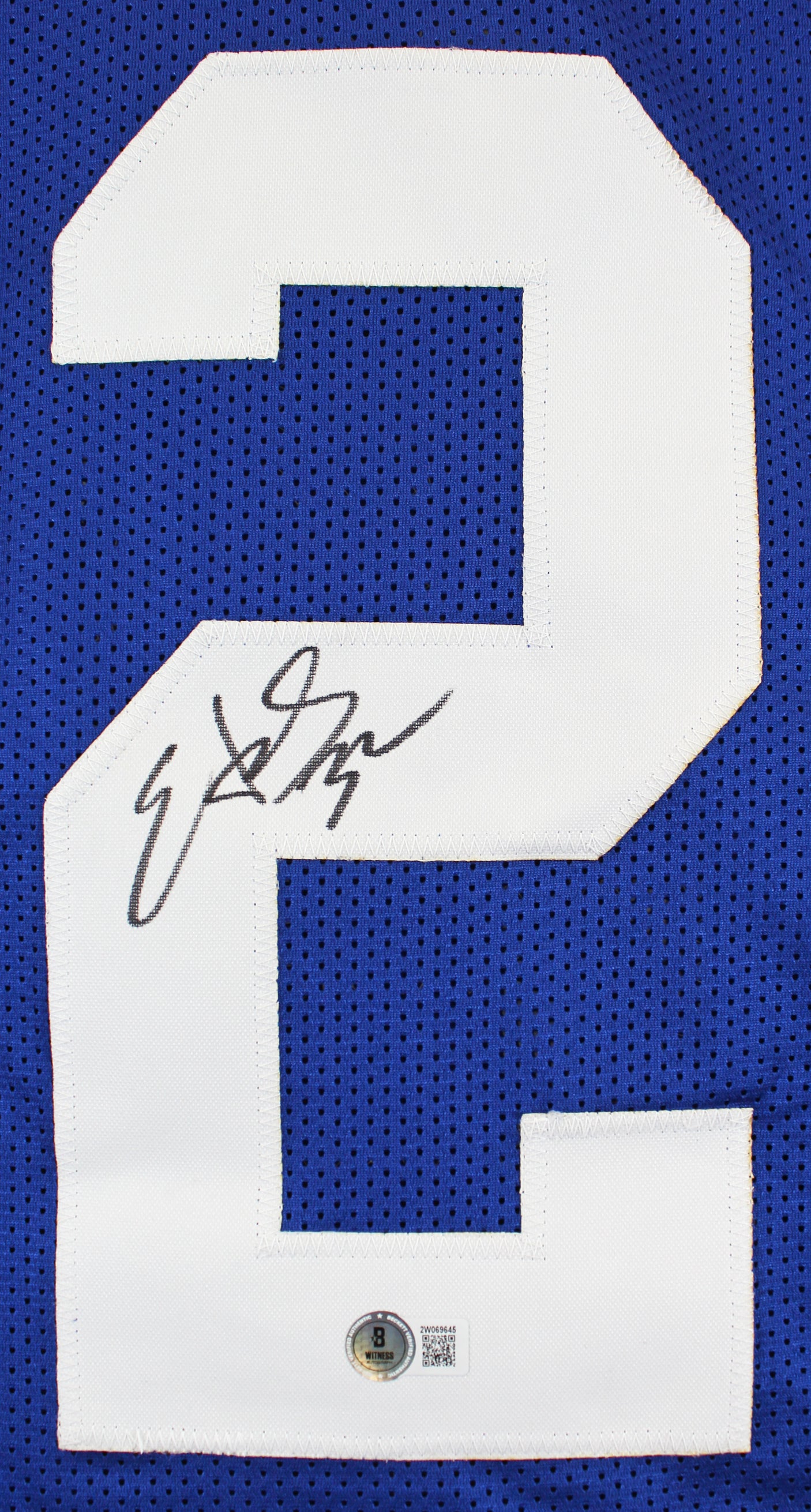 Edgerrin James Authentic Signed Blue Pro Style Jersey Autographed BAS