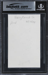 Harry Connick Jr. Hope Floats Authentic Signed 3x5 Index Card BAS Slabbed