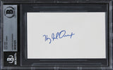 Haley Joel Osment The Sixth Sense Authentic Signed 3x5 Index Card BAS Slabbed