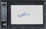 Haley Joel Osment The Sixth Sense Authentic Signed 3x5 Index Card BAS Slabbed