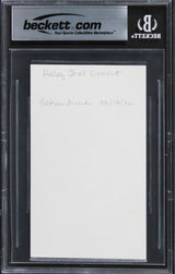 Haley Joel Osment The Sixth Sense Authentic Signed 3x5 Index Card BAS Slabbed