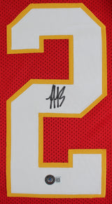 Nick Bolton Authentic Signed Red Pro Style Jersey Autographed BAS Witnessed