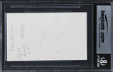 Emma Thompson The Tall Guy Authentic Signed 3x5 Index Card BAS Slabbed 2
