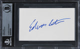Edward Norton Fight Club Authentic Signed 3x5 Index Card Autographed BAS Slabbed