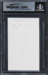 Edward Norton Fight Club Authentic Signed 3x5 Index Card Autographed BAS Slabbed
