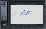 Edward Norton Fight Club Authentic Signed 3x5 Index Card Autographed BAS Slabbed