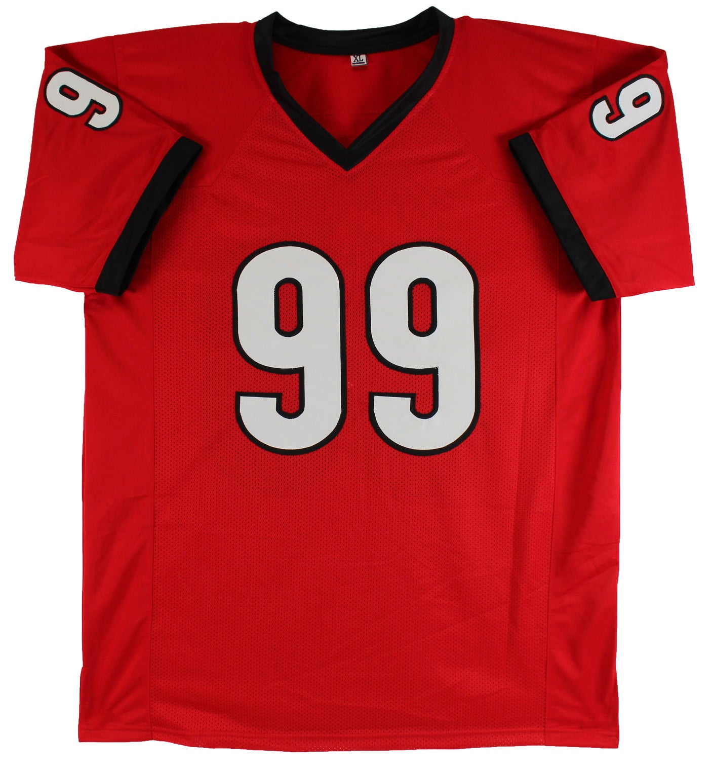 Georgia Jordan Davis Authentic Signed Red Pro Style Jersey JSA Witness