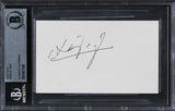Haing S. Ngor The Killing Fields Authentic Signed 3x5 Index Card BAS Slabbed