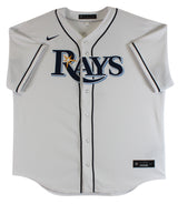 Rays Wander Franco Authentic Signed White Nike Jersey JSA Signature Debut
