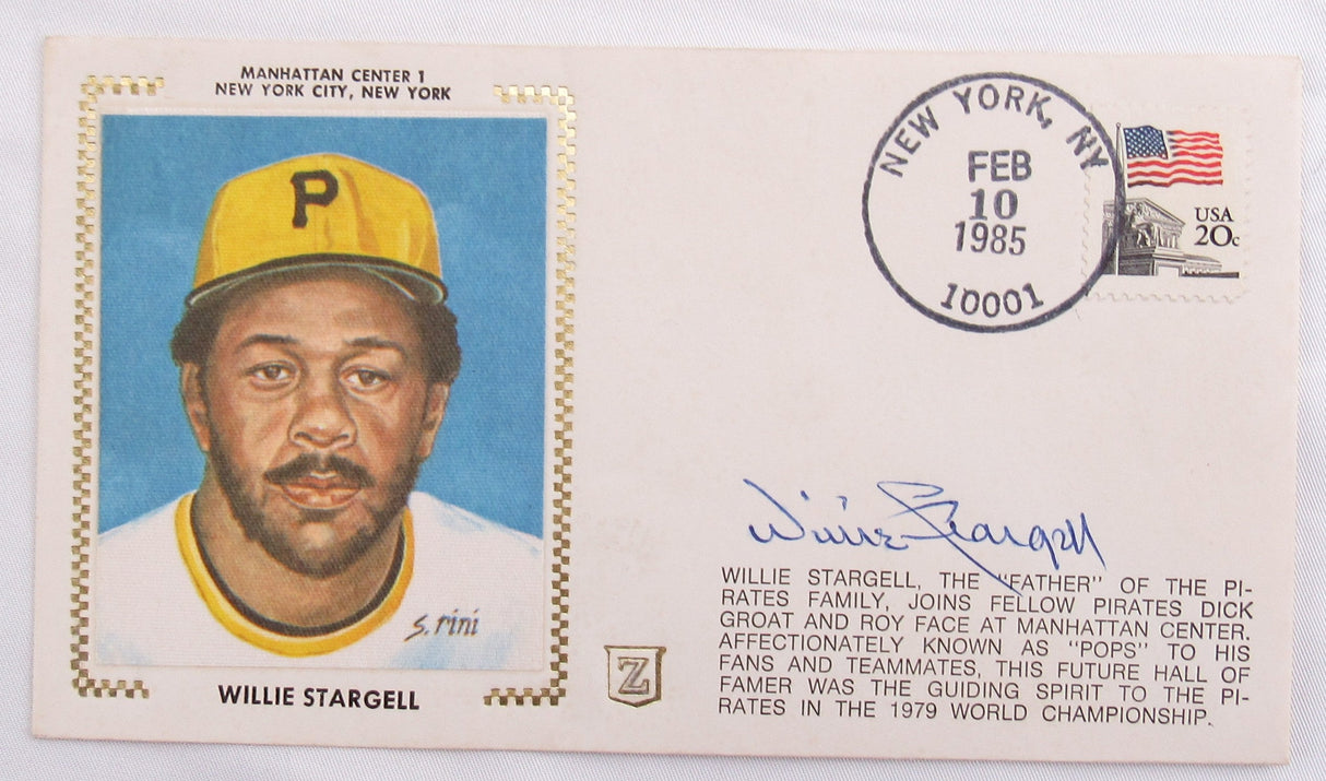 Willie Stargell Signed Envelope Zaso Cachet