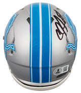 Lions Calvin Johnson Authentic Signed Speed Mini Helmet w/ Case BAS Witnessed