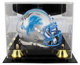 Lions Calvin Johnson Authentic Signed Speed Mini Helmet w/ Case BAS Witnessed