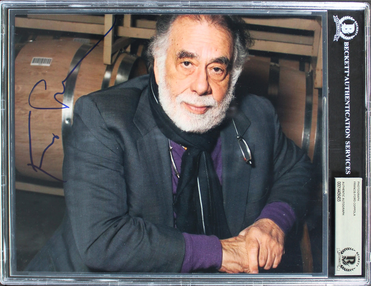 Francis Ford Coppola The Godfather Authentic Signed 8x10 Photo BAS Slabbed