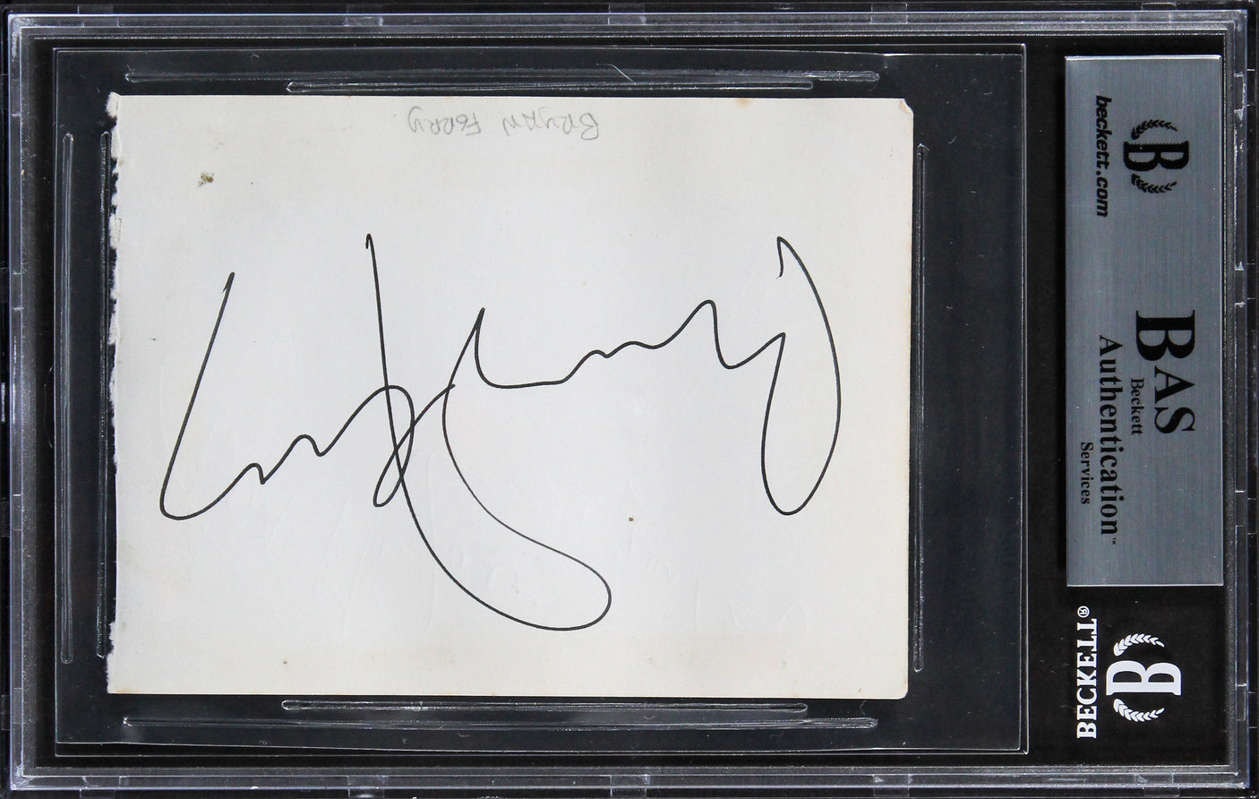 Roxy Music (4) Manzanera, Ferry, Thompson & Wetton Signed 3.35x4.5 Page BAS Slab