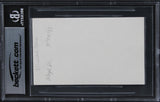 Elisabeth Shue The Karate Kid Authentic Signed 3x5 Index Card BAS Slabbed 1