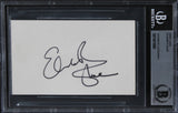 Elisabeth Shue The Karate Kid Authentic Signed 3x5 Index Card BAS Slabbed 3