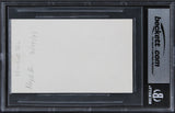 Elisabeth Shue The Karate Kid Authentic Signed 3x5 Index Card BAS Slabbed 3