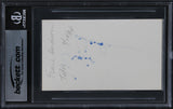 Ernie Hudson Ghostbusters Authentic Signed 3x5 Index Card BAS Slabbed 3