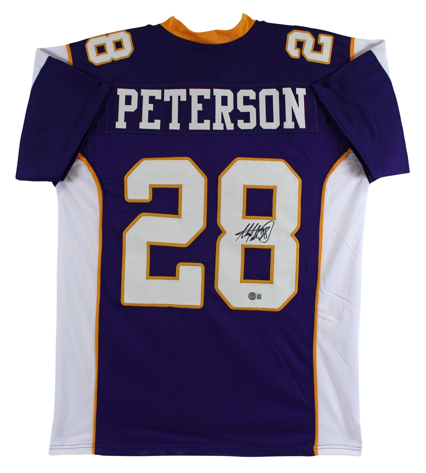 Adrian Peterson Authentic Signed Purple Pro Style Jersey Autographed BAS Witness
