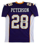 Adrian Peterson Authentic Signed Purple Pro Style Jersey Autographed BAS Witness