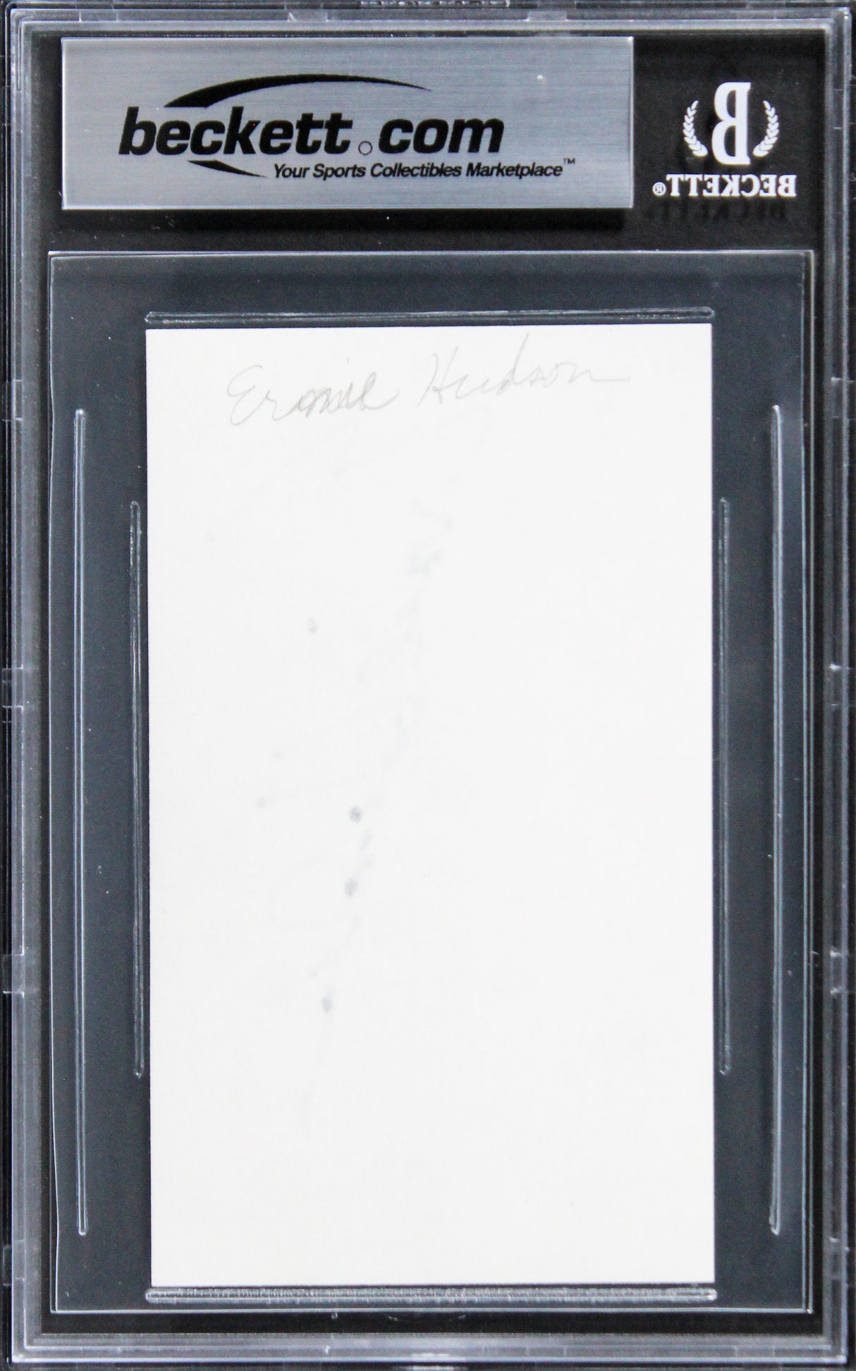 Ernie Hudson Ghostbusters Authentic Signed 3x5 Index Card BAS Slabbed 2