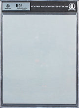 Lakers Shaquille O'Neal Authentic 3x Signed 8x10 Cut Signature BAS Slabbed