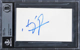 Haing S. Ngor The Killing Fields Authentic Signed 3x5 Index Card BAS Slabbed 4
