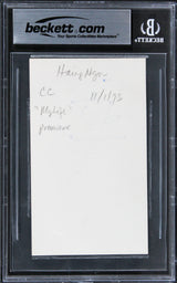 Haing S. Ngor The Killing Fields Authentic Signed 3x5 Index Card BAS Slabbed 4