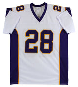 Adrian Peterson Authentic Signed White Pro Style Jersey Autographed BAS Witness