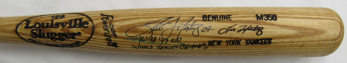 Tino Martinez Louisville Slugger M358 Game Used Signed Auto Baseball Bat w/ World Series Insc