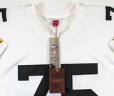 Steelers Joe Greene "HOF 87" Authentic Signed White M&N Jersey BAS Witnessed